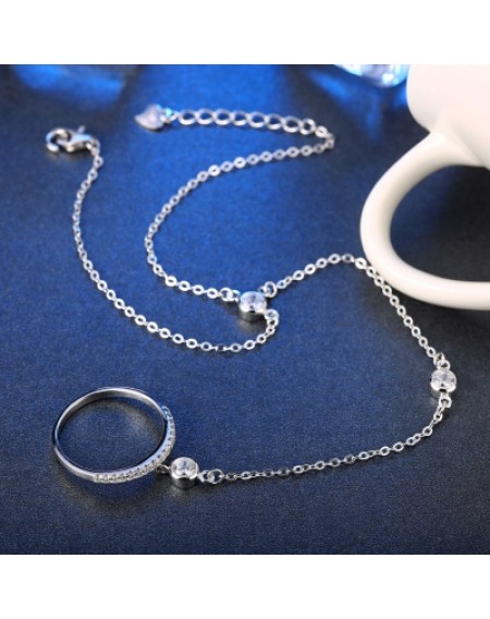 925 Pure Silver Personality Fashion Lady Bracelet