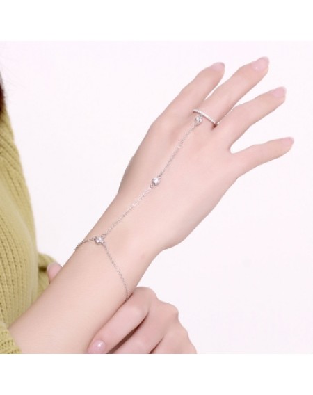 925 Pure Silver Personality Fashion Lady Bracelet