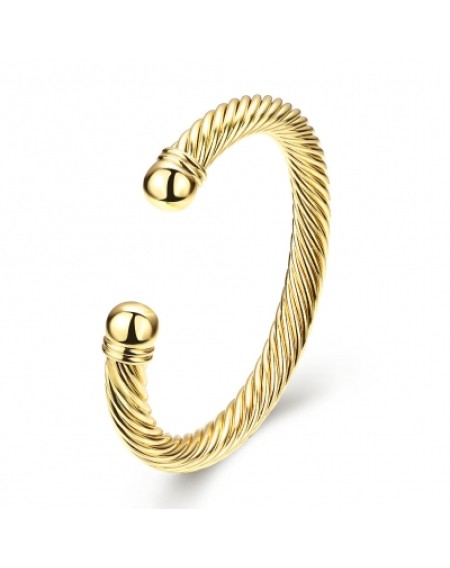 K Gold European and American Simple Popular Opening Lady Bracelet