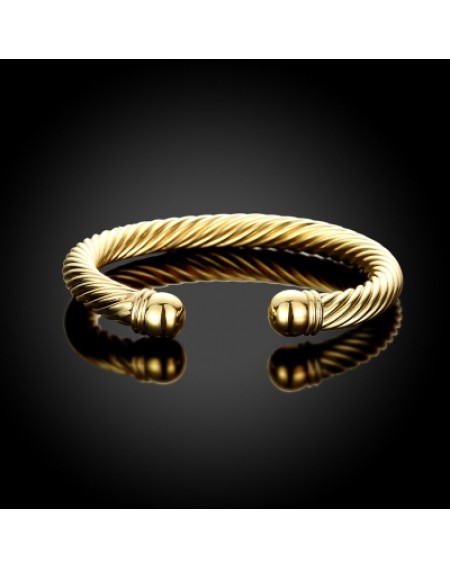 K Gold European and American Simple Popular Opening Lady Bracelet