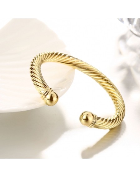 K Gold European and American Simple Popular Opening Lady Bracelet