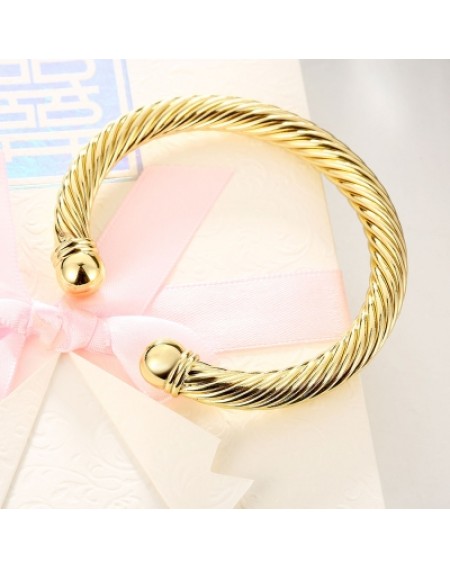 K Gold European and American Simple Popular Opening Lady Bracelet