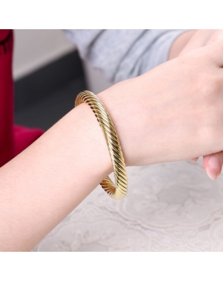 K Gold European and American Simple Popular Opening Lady Bracelet