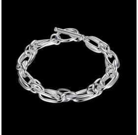 Ten Thousand Words Grape TO Bracelet Simple Geometry Silver Clasp Bracelet