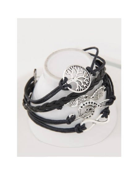 Tree of Life Owl Braided Bracelet