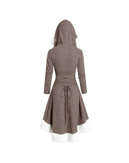 Hooded Long Sleeve Dress