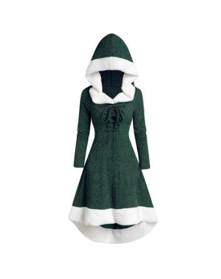 Hooded Long Sleeve Dress