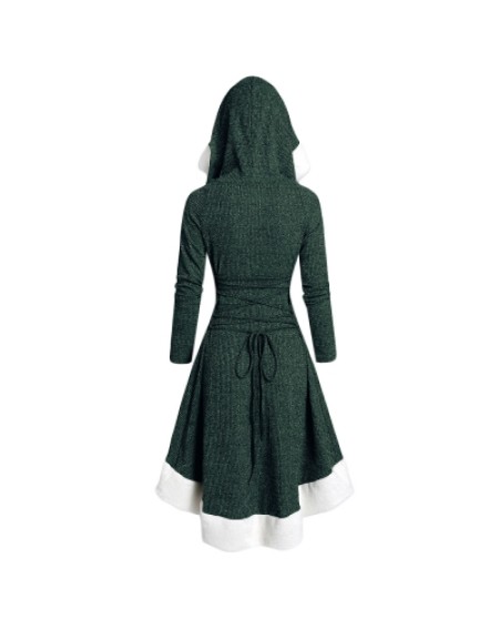 Hooded Long Sleeve Dress