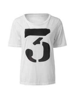 Figure Print Color Block T-Shirt