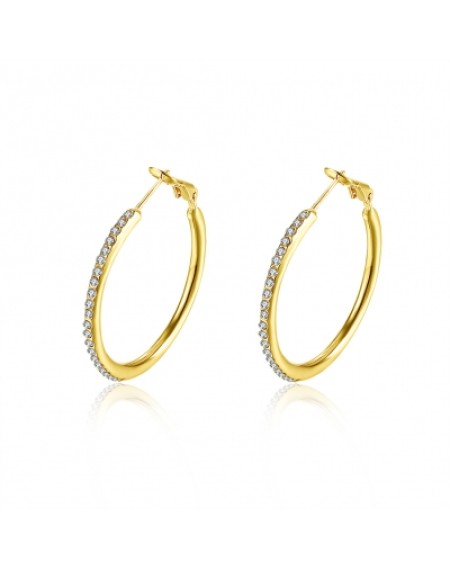 Fashion Jewelry Round Czech Diamond Earrings