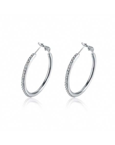 Fashion Jewelry Round Czech Diamond Earrings