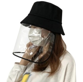 Transparent Protective Hat Anti-saliva Anti-fog Cap Isolation Removable Mask Cover Face