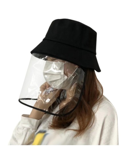 Transparent Protective Hat Anti-saliva Anti-fog Cap Isolation Removable Mask Cover Face