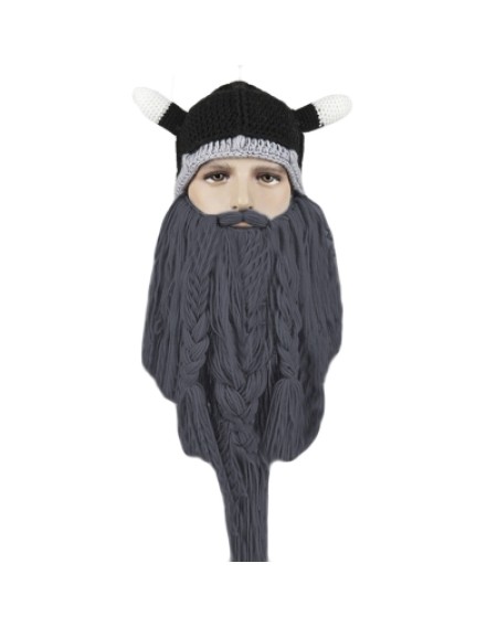 Winter warm and windproof viking beard beanie hat