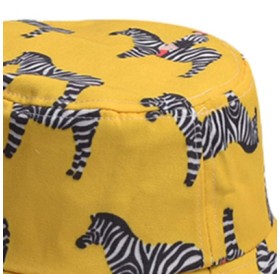 Cartoon Zebra Pattern Bucket Hat