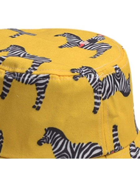 Cartoon Zebra Pattern Bucket Hat