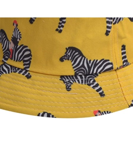 Cartoon Zebra Pattern Bucket Hat