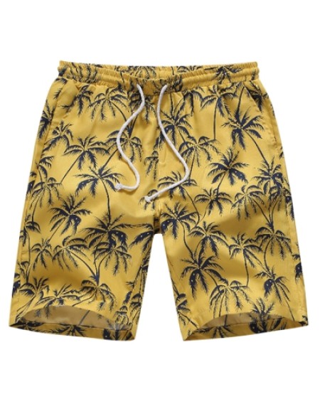 Coconut Tree Print Board Shorts