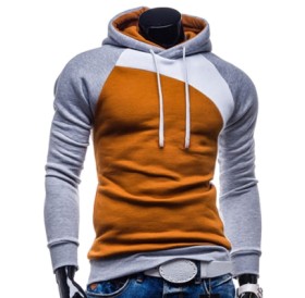 IZZUMI Paneled Raglan Sleeve Hoodie