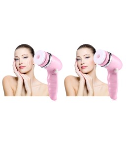 4 in 1 Electric Face Cleaning Brush Pore Cleaner Facial Exfoliator Skin Spa Beauty Care Massager