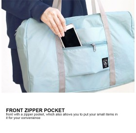 Travel Portable Folding Storage Bag Large Capacity Waterproof Bag A141-017 Light Blue