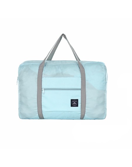 Travel Portable Folding Storage Bag Large Capacity Waterproof Bag A141-017 Light Blue