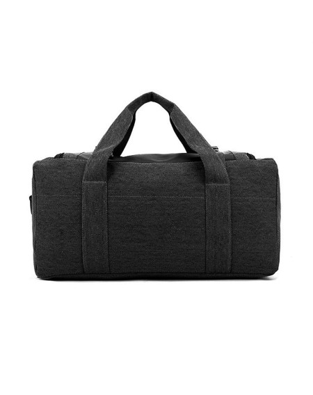 Large Capacity Canvas Leather Outdoor Travel Luggage Handbag Tote Shoulder Bag