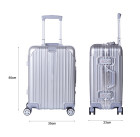 SWISSGEAR Aluminum Alloy Trolley Case 20 inch SA-8520 Silver 