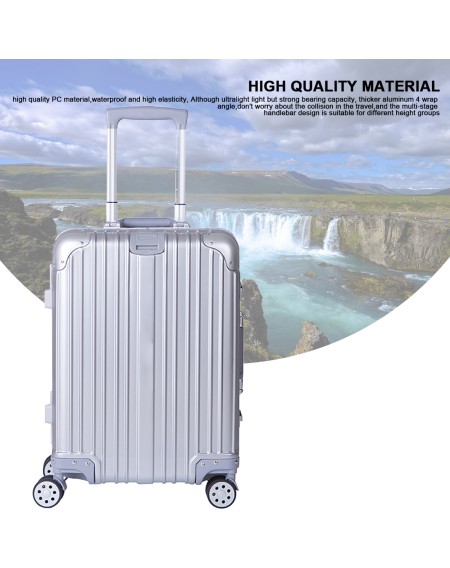 SWISSGEAR Aluminum Alloy Trolley Case 20 inch SA-8520 Silver 