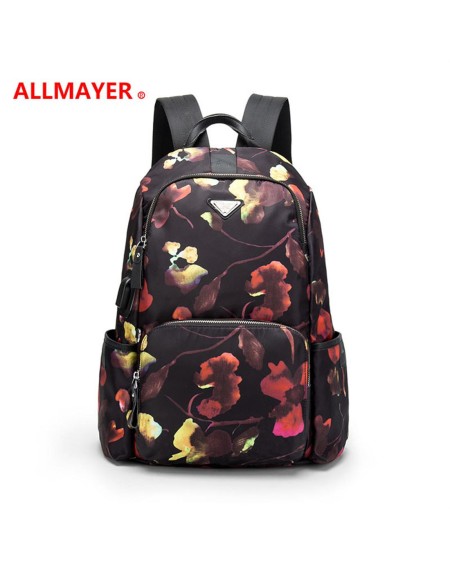 Waterproof nylon Oxford cloth backpack neutral outdoor leisure print wearable travel camouflage anti-theft backpack 879 large: black (can hold 14 "computer)