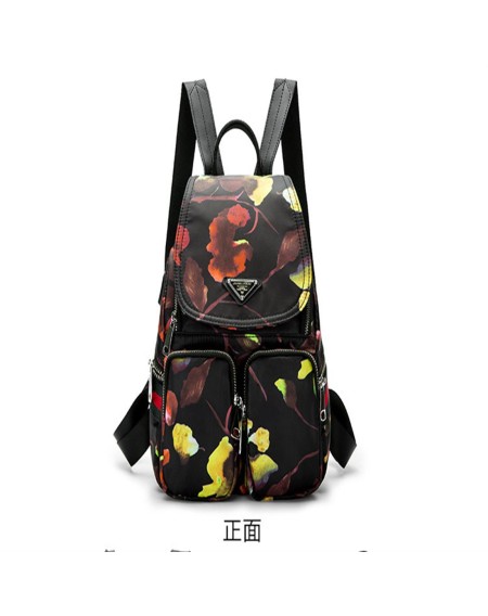 Backpackers female fashionista waterproof Oxford cloth camouflage backpack wear-resistant printed leisure travel bag