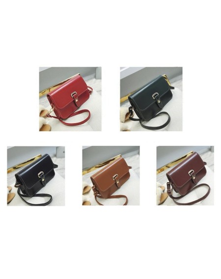 Vintage Women PU Leather Single Shoulder Bag Crossbody Shoulder Evening Bag