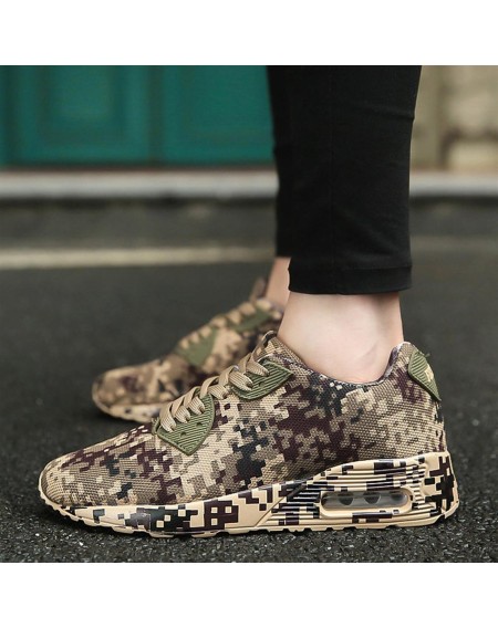 Fashion Camouflage Lovers Shoes Unisex Casual Shoes Breathable Sports Shoes