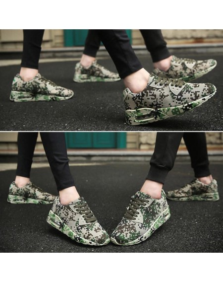 Fashion Camouflage Lovers Shoes Unisex Casual Shoes Breathable Sports Shoes