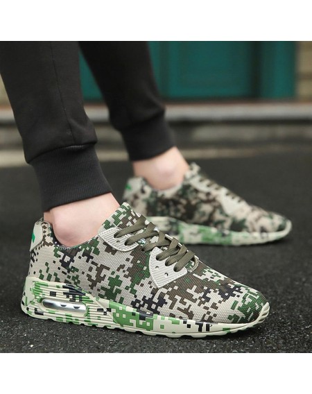 Fashion Camouflage Lovers Shoes Unisex Casual Shoes Breathable Sports Shoes