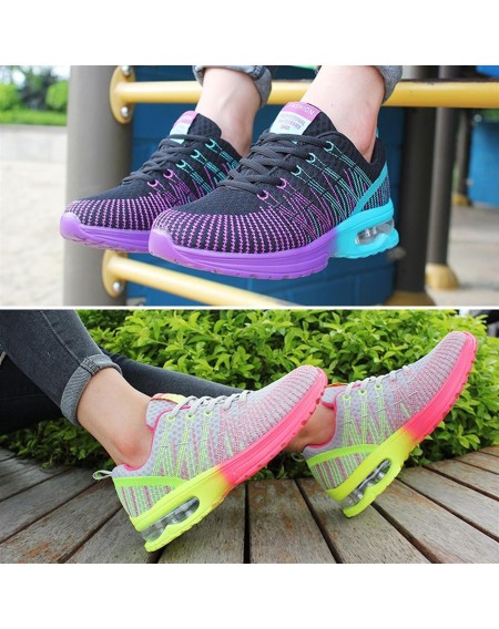 Sport Running Shoes Woman Breathable Comfortable Lace Up Outdoor Sneakers