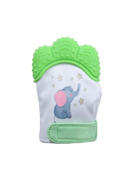 Baby gum gloves, braces, gums, baby teeth molars blue