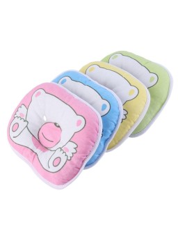 Bear Pattern Pillow Newborn Infant Baby Support Cushion Pad Prevent Flat Head