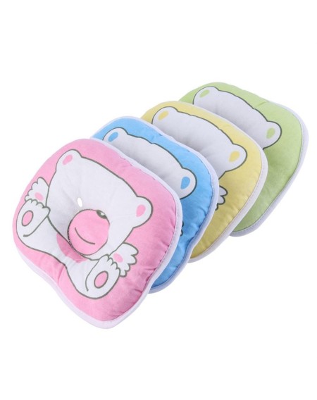 Bear Pattern Pillow Newborn Infant Baby Support Cushion Pad Prevent Flat Head