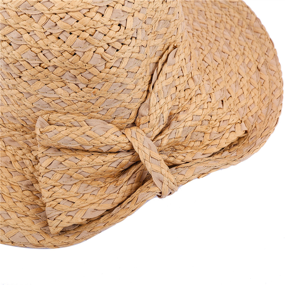 SALYBABY Summer Cute Straw Bow-Knot Sun Protection Hat